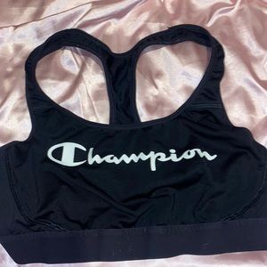 Women’s/girls black champion sports bra